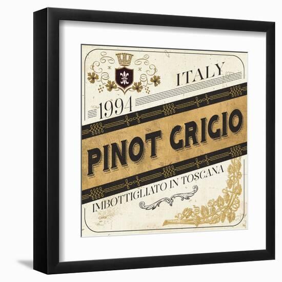 Wine Labels IV-Pela Design-Framed Art Print