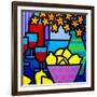 Wine, Lemons and Flowers-John Nolan-Framed Giclee Print