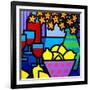 Wine, Lemons and Flowers-John Nolan-Framed Giclee Print
