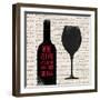 Wine Lino Print 2-Evangeline Taylor-Framed Art Print