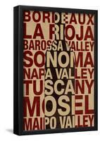 Wine Locales-null-Framed Poster