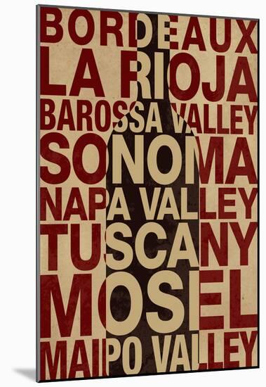 Wine Locales-null-Mounted Poster