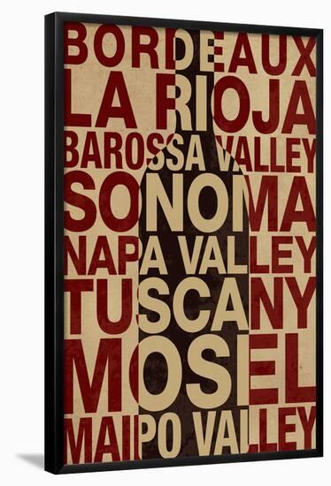 Wine Locales-null-Framed Poster