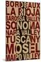 Wine Locales-null-Mounted Poster