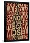 Wine Locales-null-Framed Poster