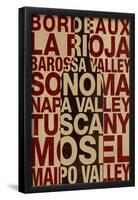 Wine Locales-null-Framed Poster