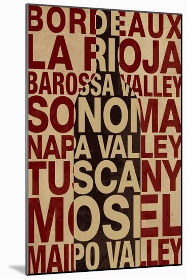 Wine Locales-null-Mounted Poster