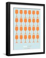 Wine Lover Orange-NaxArt-Framed Art Print