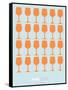 Wine Lover Orange-NaxArt-Framed Stretched Canvas
