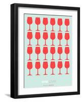 Wine Lover Red-NaxArt-Framed Art Print