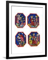 Wine Making, 13th Century-Thurwanger Freres-Framed Giclee Print