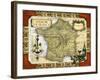 Wine Map of France-null-Framed Art Print