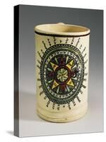 Wine Mug Depicting a Compass Rose, 1780, England-null-Stretched Canvas