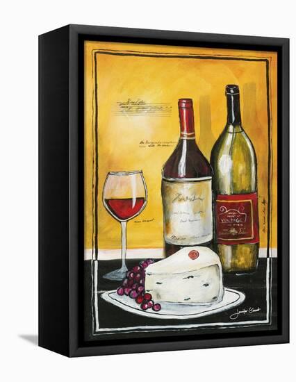 Wine Notes III-Jennifer Garant-Framed Stretched Canvas
