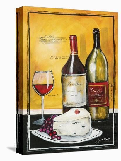 Wine Notes III-Jennifer Garant-Stretched Canvas