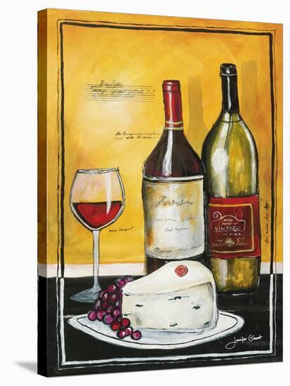 Wine Notes III-Jennifer Garant-Stretched Canvas