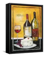Wine Notes III-Jennifer Garant-Framed Stretched Canvas