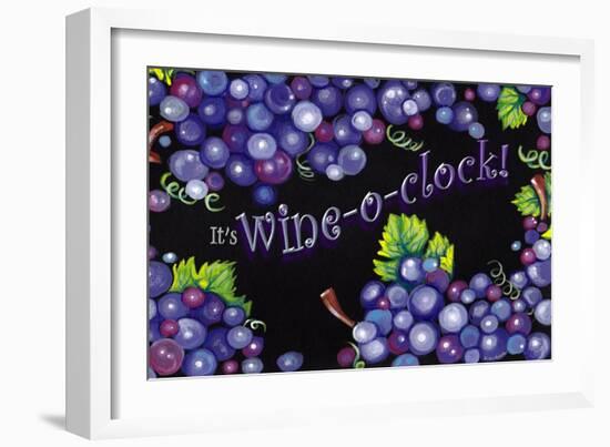 Wine O’ Clock Grapes-Cherie Roe Dirksen-Framed Giclee Print