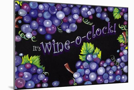 Wine O’ Clock Grapes-Cherie Roe Dirksen-Mounted Giclee Print