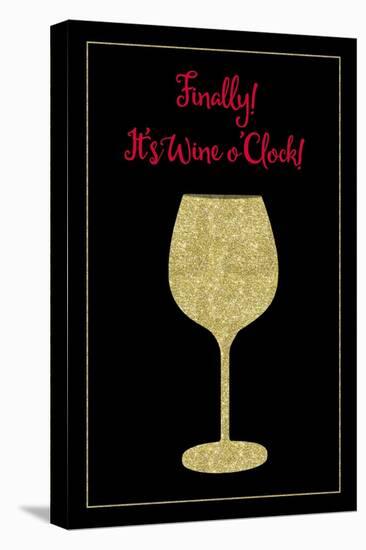 Wine O Clock-Tina Lavoie-Stretched Canvas