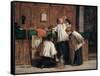 Wine of the Parish Priest-Demetrio Cosola-Framed Stretched Canvas