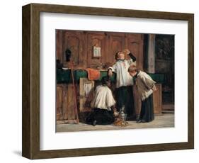 Wine of the Parish Priest-Demetrio Cosola-Framed Art Print