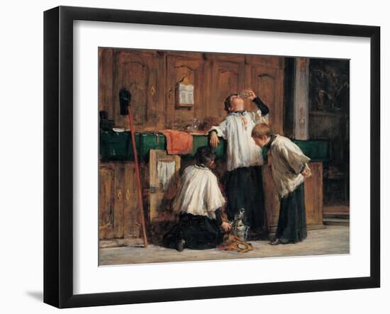 Wine of the Parish Priest-Demetrio Cosola-Framed Art Print