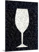Wine on Black 1-Kimberly Allen-Mounted Art Print