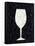 Wine on Black 1-Kimberly Allen-Framed Stretched Canvas