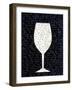 Wine on Black 1-Kimberly Allen-Framed Art Print