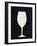 Wine on Black 1-Kimberly Allen-Framed Art Print