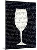 Wine on Black 1-Kimberly Allen-Mounted Art Print