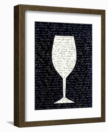 Wine on Black 1-Kimberly Allen-Framed Art Print