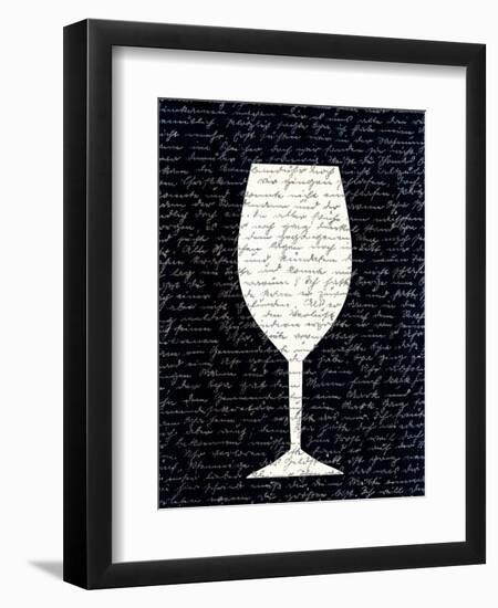 Wine on Black 1-Kimberly Allen-Framed Art Print