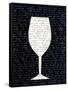 Wine on Black 1-Kimberly Allen-Framed Stretched Canvas