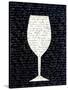 Wine on Black 1-Kimberly Allen-Stretched Canvas