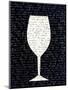 Wine on Black 1-Kimberly Allen-Mounted Premium Giclee Print