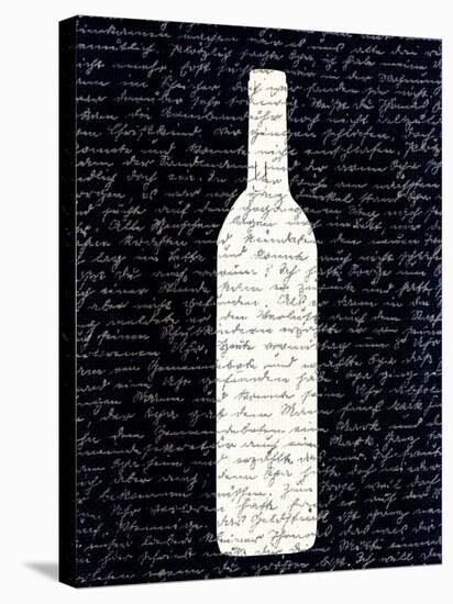 Wine on Black 2-Kimberly Allen-Stretched Canvas