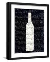 Wine on Black 2-Kimberly Allen-Framed Art Print