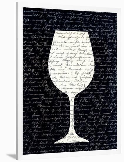 Wine on Black 3-Kimberly Allen-Framed Art Print