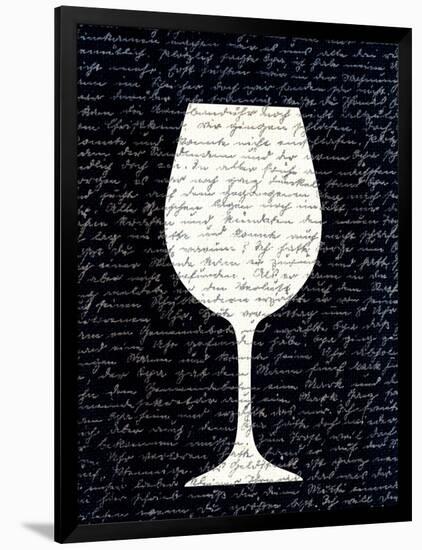 Wine on Black 3-Kimberly Allen-Framed Art Print