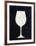 Wine on Black 3-Kimberly Allen-Framed Art Print