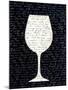 Wine on Black 3-Kimberly Allen-Mounted Art Print