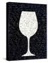 Wine on Black 3-Kimberly Allen-Stretched Canvas