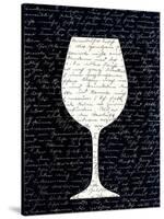 Wine on Black 3-Kimberly Allen-Stretched Canvas