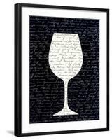 Wine on Black 3-Kimberly Allen-Framed Art Print