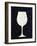 Wine on Black 3-Kimberly Allen-Framed Art Print