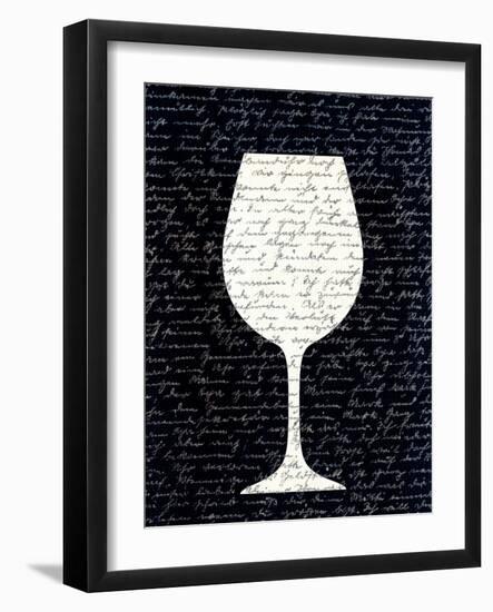 Wine on Black 3-Kimberly Allen-Framed Art Print