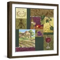 Wine Panels-Fiona Stokes-Gilbert-Framed Giclee Print