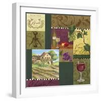 Wine Panels-Fiona Stokes-Gilbert-Framed Giclee Print